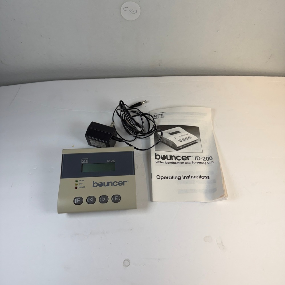 SNI Bouncer ID-200 Caller Identification and Screening Unit with Manual Made USA